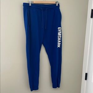 Gymshark Blue Sweatpants Tapered Fit Elastic Cuffs